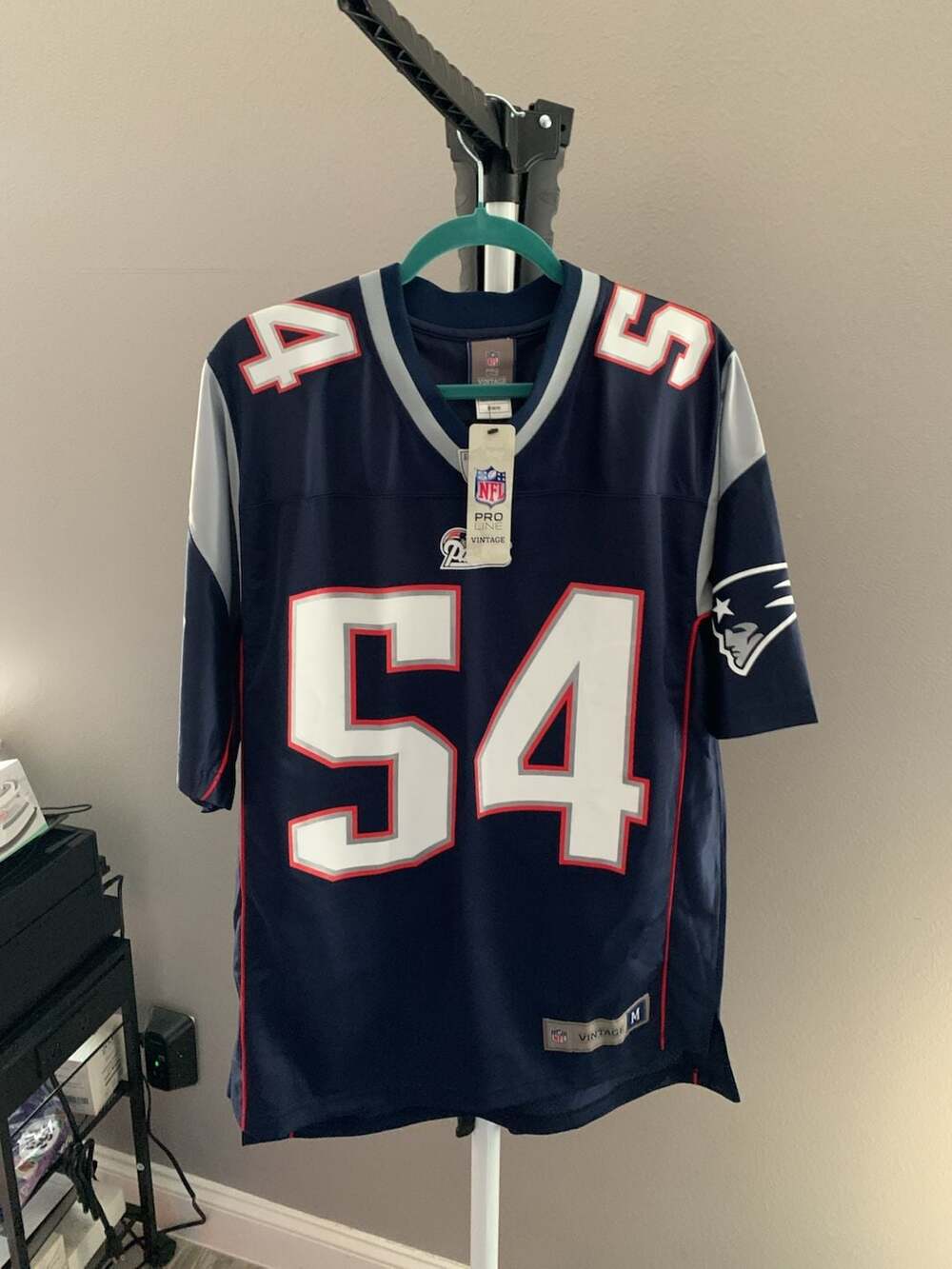 New England Patriots Tedy Bruschi NFL Pro Line Vintage Jersey Size M